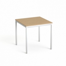 MAYAH általános asztal fémlábbal, 75x75 cm Freedom SV-37, kőris