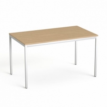 MAYAH általános asztal fémlábbal, 75x130 cm Freedom SV-38, kőris