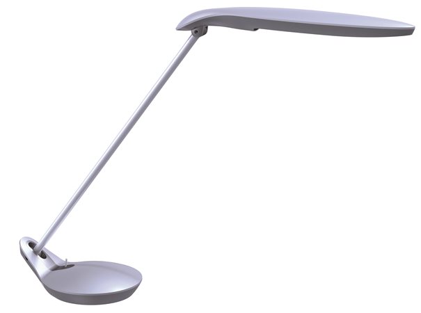 ALBA asztali lámpa, kompakt fénycső, 11 W Fluopop2, ezüst