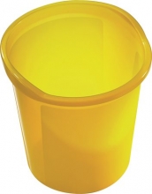HELIT szemetes, 13 liter Economy, áttetsző sárga