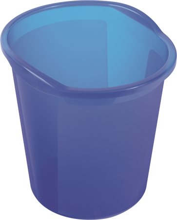 HELIT szemetes, 13 liter Economy, áttetsző kék