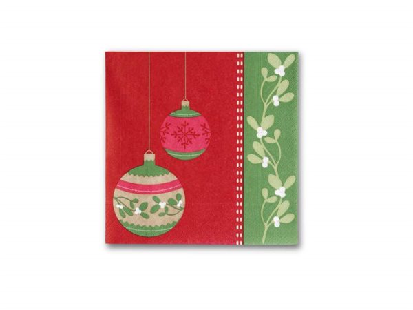 TORK szalvéta, 1/4 hajtogatott, 2 rétegű, 33x33 cm Joy Christmas, karácsonyi
