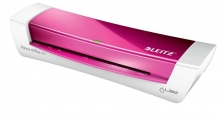 LEITZ laminálógép, A4, 80-125 mikron, iLam Home Office, rózsaszín