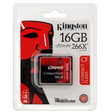 KINGSTON memóriakártya, Compact Flash, 16 GB, Ultimate 266x