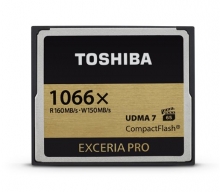 TOSHIBA memóriakártya, Compact Flash, 16 GB, 160/95MB/sec, Exceria pro