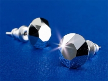 SWAROVSKI fülbevaló, Crystals from ezüst-metál, 8mm